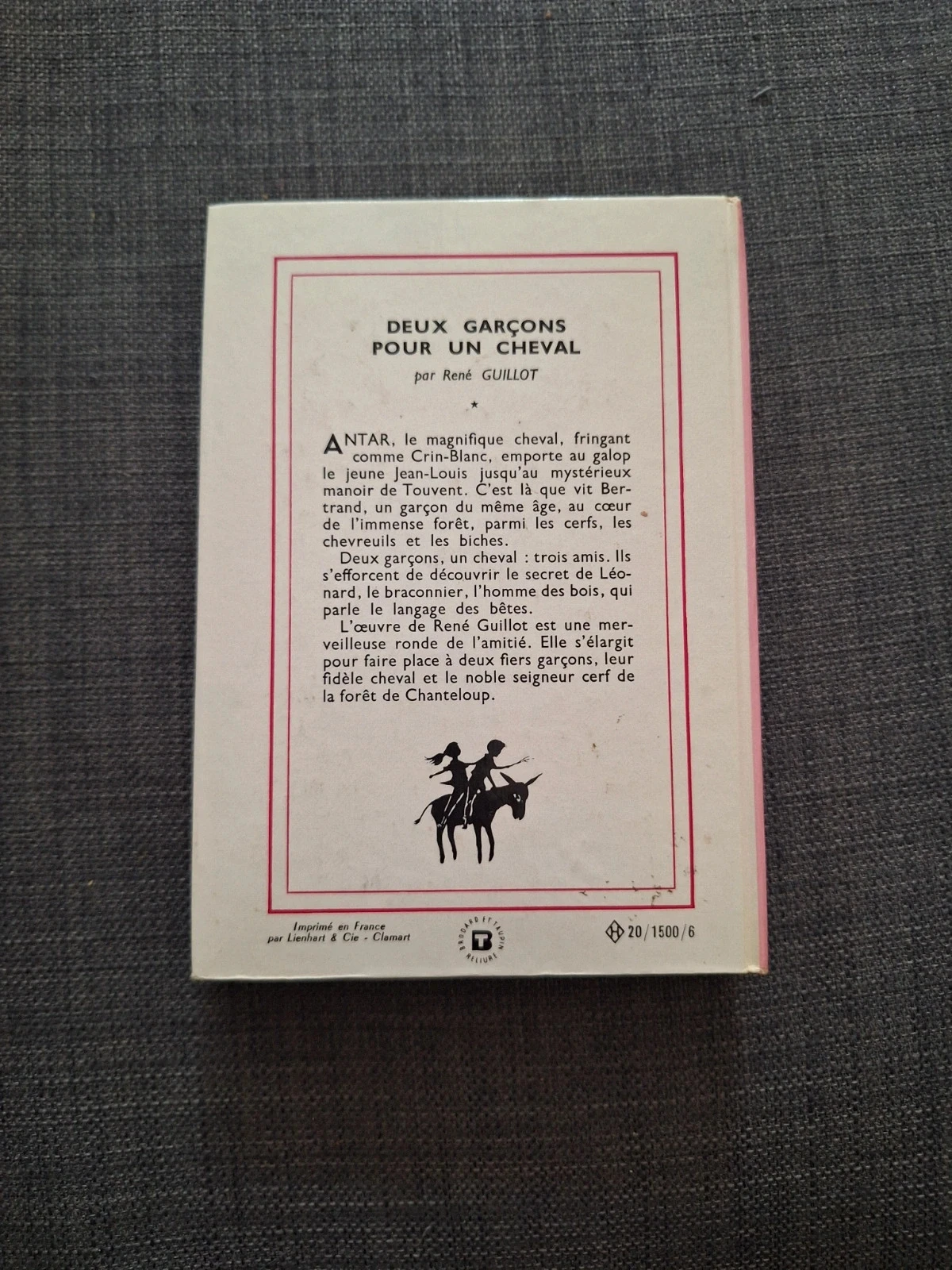 Livro Dois garotos para um cavalo Rene Guillot – photo 2